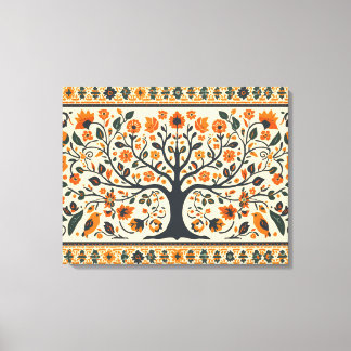 Impressão Em Tela Arte Madhubani famosa em todo o mundo