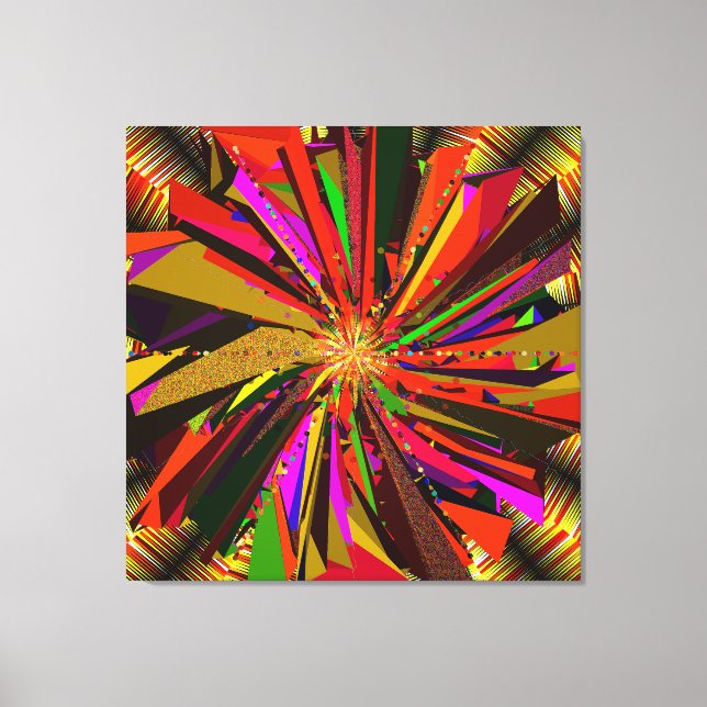 Impressão Em Tela Arte Mandala (Frente)