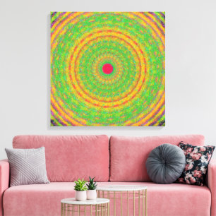 Impressão Em Tela Arte Mandala da Mecânica Quântica