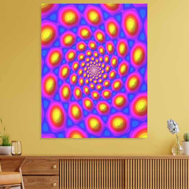 Impressão Em Tela Arte Mandala do Estado Quântico Eigen (Insitu(Sala de estar))