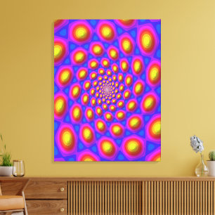 Impressão Em Tela Arte Mandala do Estado Quântico Eigen