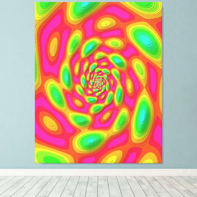 Impressão Em Tela Arte Mandala do Estado Quântico Próprio (Insitu(piso de madeira))