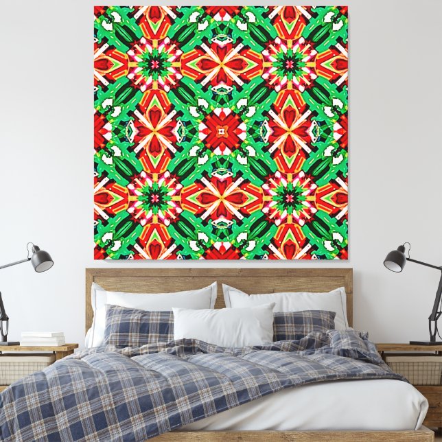 Impressão Em Tela Arte Mandala Sonho Caleidoscópio (Insitu(Quarto))