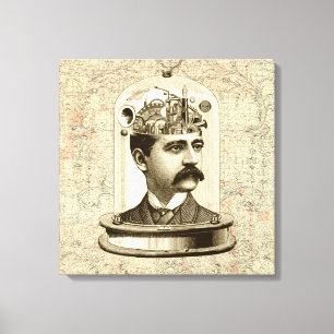 Impressão Em Tela Arte mecânica vitoriana do cloco-do-galo