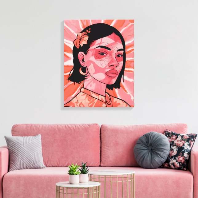 Impressão Em Tela Arte minimalista moderna do boho (Insitu(Sala de estar))