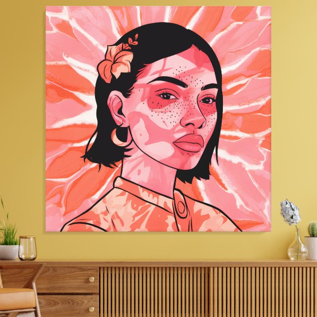 Impressão Em Tela Arte minimalista moderna do boho (Insitu(Sala de estar))