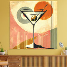 Arte Minimalista Moderno de Meados do Século Marti