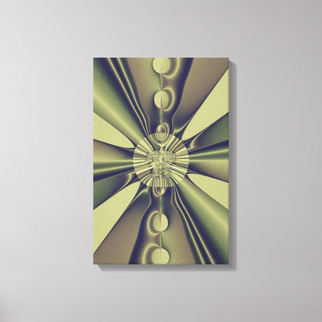 Impressão Em Tela Arte Moderna Abstrata Geométrica Terrosa (Frente)