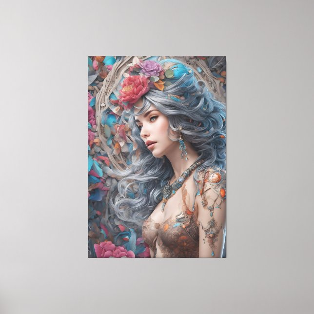 Impressão Em Tela arte moderna abstrato (Frente)