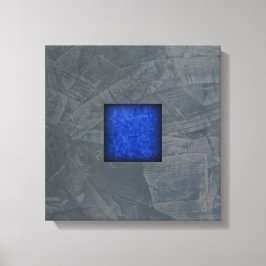 Impressão Em Tela Arte Moderna Azul Escuro Cinza Ardesia