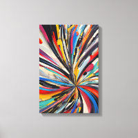 Arte Moderna de Explosão de Abstrato vibrante