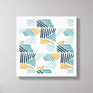 Impressão Em Tela Arte Moderna de Padrão Geométrico Abstrato de Linh
