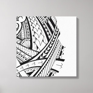 Impressão Em Tela Arte moderna de tatuagem Samoan