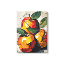 Arte Moderna em Tela de Maçã Cubista – Abstrato Vi