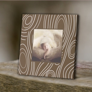 Impressão Em Tela Arte Moderna Rústica Castanha Madeira Cinza Vintag