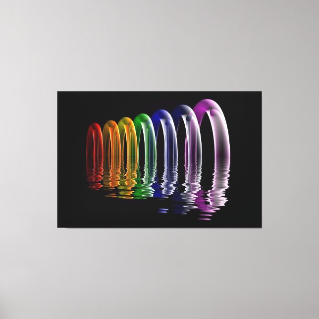 Impressão Em Tela arte multidimensional abstrato (Frente)