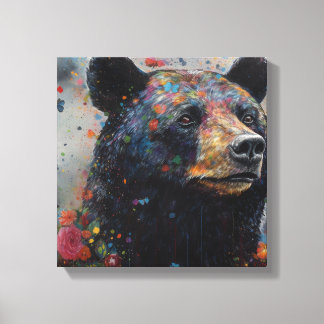 Impressão Em Tela Arte Negra Colorida Moderna
