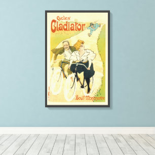 Impressão Em Tela Arte Nova Antiga, Bicicletas Gladiator Cycles