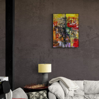 Impressão Em Tela Arte Original Abstrata