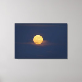 Impressão Em Tela Arte Original Aquarela Luar Romântico