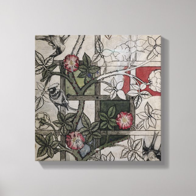 Impressão Em Tela Arte original para design de papel de parede 'Trel (Frente)