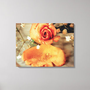 Impressão Em Tela arte ouro rosa