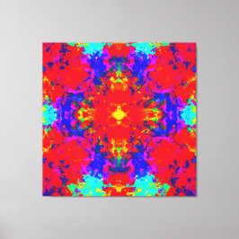Impressão Em Tela Arte Padrão de Cores Brilhantes Vibrantes