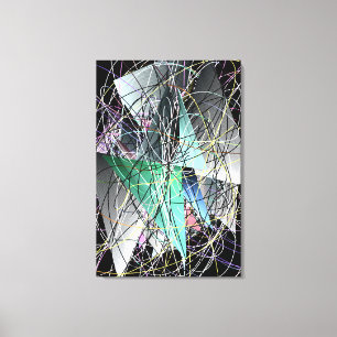 Impressão Em Tela Arte Padrão Geométrico 3D Abstrato