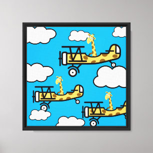 Impressão Em Tela Arte para Berçário de Piloto Animal
