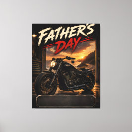 Impressão Em Tela Arte Personalizada de Moto em Tela para Pai Motoci