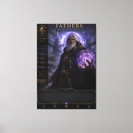 Impressão Em Tela Arte Personalizada de Pai Fantasia em Tela