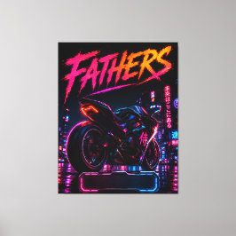 Impressão Em Tela Arte Personalizada de Parede em Tela para Pai Moto