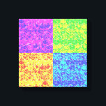 Impressão Em Tela Arte pop da bolha<br><div class="desc">padrão de enrolamento da bolha de pop art em cores arco-íris</div>