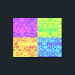 Impressão Em Tela Arte pop da bolha<br><div class="desc">padrão de enrolamento da bolha de pop art em cores arco-íris</div>