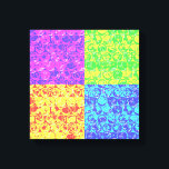 Impressão Em Tela Arte pop da bolha<br><div class="desc">padrão de enrolamento da bolha de pop art em cores arco-íris</div>