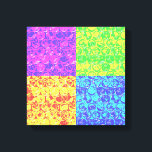 Impressão Em Tela Arte pop da bolha<br><div class="desc">padrão de enrolamento da bolha de pop art em cores arco-íris</div>