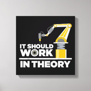 Impressão Em Tela Arte Robótica Engraçada Para Homens Crianças Robót