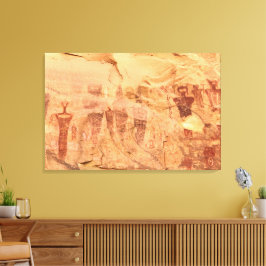 Impressão Em Tela Arte Rupestre do Canyon Sego Utah Pictograma
