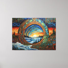 Impressão Em Tela Arte sobre mudanças climáticas