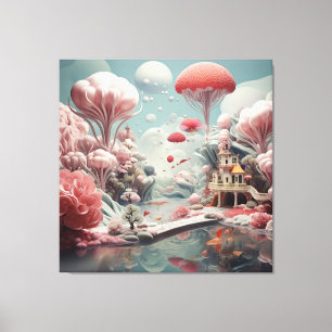 Impressão Em Tela Arte surrealista - o mundano para uma ilusão