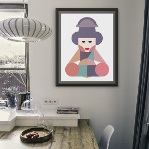 Impressão Em Tela Arte tradicional feminina