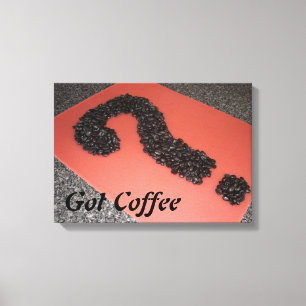 Impressão Em Tela Arte Única de Grão de Café