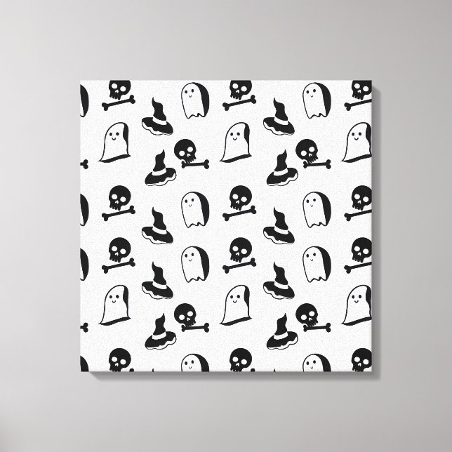 Impressão Em Tela Arte vetorial de Halloween (Frente)