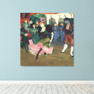 Impressão Em Tela Arte Vintage do Can-Can Francês de Toulouse-Lautre