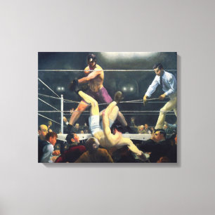 Impressão Em Tela Arte Vintage Esportes Boxe 1924 Tela