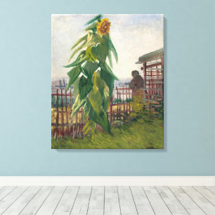 Impressão Em Tela Arte Vintage Estético Van Gogh Jardim de Girassóis