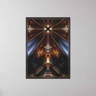 Impressão Em Tela Arteknyia Fantasy Fractal Art Composição