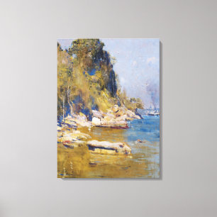Impressão Em Tela Arthur Streeton - Do meu acampamento (Sirius Cove)