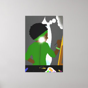 Impressão Em Tela Artista Ansioso