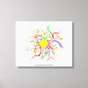 Impressão Em Tela Artista do Autismo Candy Waters